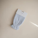mushie Baby Bath Mitt | Organic Cotton | Pack of 2 (Baby Blue) by TinyTreasures Baby Boutique