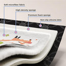 Baby Play Mat 50x50 Playpen Mat Upgraded Thicker Baby Floor Play Mat Cushioned Anti- Slip Crawling Mat Waterproof Activity Playmat for Babies Toddlers Infants Tummy Time(50x50, Letter Fox) by TinyTreasures Baby Boutique