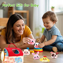 Baby Toys 6-12 Months, Soft Barn Toy with 6 Stuffed Farm Animals, Rattle, Crinkle, Mirror, Sensory Toys for Toddlers 1-3, 6 7 8 9 10 Month Old Baby Toys, Montessori Toys Gift for 1 Year Old Boy Girl by TinyTreasures Baby Boutique