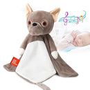 Love By Emi Baby Music Lovey Brown Bulldog, Baby Sleep Soother for Crib & Cuddle Bedtime, White Noise with Heartbeat & Lullaby, Plush Sound Machine Toy, Stuffed Animal for Newborns, Infants & Toddlers by TinyTreasures Baby Boutique