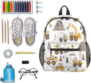 Toddler Backpack for Boys Girls - 12 Inch Cartoon Excavator Kids Backpack Preschool Kindergarten Backpack Lightweight Waterproof Schoolbag Book Bag for School by TinyTreasures Baby Boutique