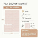 Lillefolk Baby Play Mat for Floor – 4x6ft Dusk | Soft Non Toxic Premium EVA Foam Tiles for Tummy Time, Crawling & Playroom – Waterproof Interlocking Floor Mat for Babies & Toddlers (6 Tiles) by TinyTreasures Baby Boutique
