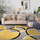Rugshop Contemporary Abstract Circles Easy Maintenance for Home Office,Living Room,Bedroom,Kitchen Soft Area Rug 5' 3" x 7' 3" Yellow by TinyTreasures Baby Boutique