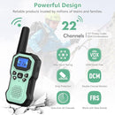 Walkie Talkies for Adults Long Range 2 Way Radios for Kids Rechargeable 4 Pack, Hiking Camping Skiing Cruising Gear with Lamp, USB-C, SOS Siren, NOAA Alert, iVOX Hands-Free, One-Touch Pairing by TinyTreasures Baby Boutique