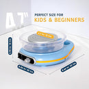 ThaLan Pottery Wheel for Kids, Mini Pottery Wheel Kit for Kids and Beginners, 4.7’’ Electric Pottery Wheel, Adjustable Speed, Low Noise, Precision Control, 8Pcs Pottery Tools, (Blue) by TinyTreasures Baby Boutique
