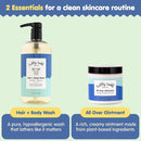 TUBBY TODD's Baby Body Wash & All Over Ointment Eczema Set - Gentle, Hypoallergenic Skincare for Newborns & Toddlers - 25oz, Lavender Rosemary by TinyTreasures Baby Boutique