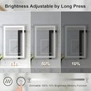 WELLFOR LED Bathroom Vanity Mirror 24 x 36 Inch, Lighted Anti-Fog Dimmable Mirror, IP44 Waterproof Wall Mounted Makeup Mirror, Packed with US Standard Plug and Touch Switch, (Horizontal/Vertical) by CozyNest Decor