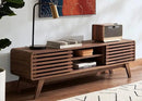 mopio Ensley TV Stand, Mid Century Modern for 55/60/65 inch TV, Farmhouse TV Stand, Entertainment Center with Storage, TV and Media Consol for Living Room (Walnut, 59") by CozyNest Decor