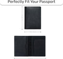 HIFA Leather Passport Holder, Handmade Passport Cover with Card and Ticket Slot - Genuine Leather, Elegant Design, Easy Access - Passport Case, Passport Wallet, Passport Holder by TinyTreasures Baby Boutique