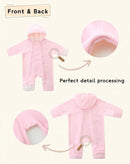 Newborn Baby Fleece Jumpsuit Girls Boys Winter Hooded Coverall Romper Cute Baby Snowsuit Clothes by TinyTreasures Baby Boutique