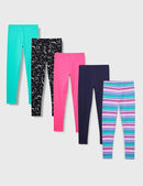 Amazon Essentials Girls and Toddlers' Leggings, Multipacks by TinyTreasures Baby Boutique