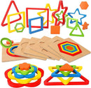 Toddler Puzzles Montessori Toy Wooden Shape Sorting Puzzle Sensory Toy Toddler Activities Preschool Learning Educational Autistic Developmental 1 2 3 Year Old Girl Boy 1-3 Dementia Game Easter Gift by TinyTreasures Baby Boutique