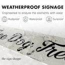 Rustic Custom Metal Sign - Custom Sign for Indoor or Outdoor Use (Rustic Black, 15x15 inches) by CozyNest Decor