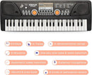 Raimy Piano Keyboard for Kids 49 Keys Portable Keyboard Piano Early Learning Educational Electronic Musical Instrument Toys Gifts for 3 4 5 6 7 8 9 Year Old Boys and Girls (Black) by TinyTreasures Baby Boutique