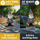 Solar Gnome Statue for Garden with Watering Can Light 8" Resin Gnome Figurines Outdoor Paito Yard Porch Decor Birthday Housewarming Gnomes Gifts for Women Mom Grandma Wife Sister by CozyNest Decor