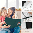 Spbapr Large Photo Album Self Adhesive 3x5 4x6 5x7 8x10 Pictures Magnetic Scrapbook Linen Cover DIY Album with A Metal Pen 11"x10.6"40pages by TinyTreasures Baby Boutique