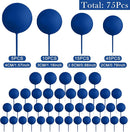 75 Pieces Royal Blue Cake Balls Topper Decorations Foam Cupcake Topper Mini Balloon Cake Topper Balls Cake Picks for Cake Deco Birthday Party Wedding by TinyTreasures Baby Boutique