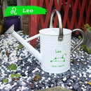 Metal Watering Can for Outdoor and Indoor Plants, Watering Can Decor, 1 Gallon (Leo) by GreenHaven Gardens