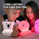 Lumipets Remote Control Silicone Night Light for Kids - Koala Design with 9 Soft Colors & Sleep Timer - Rechargeable, Battery-Operated Lamp for Bedroom | Baby Nursery, Toddler, Girls, Boys by TinyTreasures Baby Boutique