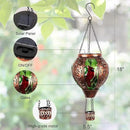 Hot Air Balloon Solar Lantern Outdoor - Flame Hanging Solar Light Waterproof Lanterns for Patio Garden Yard Farmhouse Decor, Great Gift(Cardinal 2) by GreenHaven Gardens
