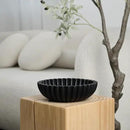 Black Decorative Bowl for Kitchen Counter - Modern Fruit Bowl with, Catch All Bowl for Keys, Entryway Table, and Home Decor by CozyNest Decor