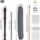 Recorder Instrument for Beginner Adults,8-Hole Soprano Descant Recorder Music Flute with Cleaning Rod & Case Bag For Home Entertainment(6-Woven Grey) by TinyTreasures Baby Boutique