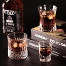 KAMMAK 2 Pack Shot Glasses Bulk 2.5oz Cool Shot Glasses with Heavy Base for Whiskey, Vodka in Bar And Party Gifts for Men, Whisky Lovers, Wedding, Anniversary, Birthday by CozyNest Decor
