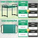 TomCare Garden Kneeler and Seat 10.64” Wider Larger Soft Kneeling Pad Garden Bench with 2 Large Tool Pouches Heavy Duty Garden Stool Foldable Tools Gardening Gifts for Women Men Gardeners by GreenHaven Gardens