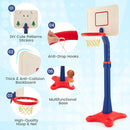 Costzon Kids Basketball Hoop, 8-Level Height Adjustable Basketball Goal Stand with Weighted Base, Indoor Toy Basketball Set Outdoor Play Sport for Boys Girls Age 3+ by TinyTreasures Baby Boutique