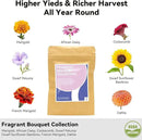 inbloom Fragrant Bouquet Seed Pod Kit for AeroGarden, iDoo, Ahopegarden, GARDENCUBE, 7 Pods (350+ Flower Seeds with Sunflower, Petunia, Mexican Marigold, Cockscomb, French Marigold, Dahlia) by GreenHaven Gardens