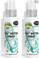 Clean-n-Fresh Toilet Spray 6.8 Fl.Oz, Poop Spray Beach Coco, Bathroom Air Fresheners Spray, Long Lasting Odor Eliminator - Coconut, Vanilla & Lily of the Valley by CozyNest Decor