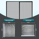 Window Privacy Film with Installation Tools,Stripe Window Film, Static Cling, Anti UV, Heat Control, Ideal for Home Shower Office Glass Door (Stripes Pattern, 45.2X157.4Inch) by CozyNest Decor
