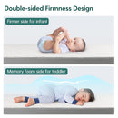 BABELIO Biobased Crib and Toddler Mattress Dual-Sided, CertiPUR-US, Removable Waterproof and Machine-Washable Cover, 52"x27.5"x5" by TinyTreasures Baby Boutique