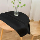 sancua Small Square Tablecloth 36 x 36 Inch Black, Stain and Wrinkle Resistant Washable Polyester Table Cloth for Dining Buffet Party Decorative Fabric Table Cover for Nightstand End Bedside Tables by CozyNest Decor