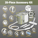 Newbealer Heavy-Duty Steam Cleaner for Home, Stainless Steel Boiler, Steam Mop with 20-Piece Accessories, Max 5 Bar, Multi-Purpose Steamer for Floors, Cars, Furniture, Upholstery, and More by TinyTreasures Baby Boutique
