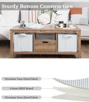 StorageWorks Storage Bins, Fabric Storage Bins for Shelves, Large Storage Baskets with Metal Frame, Closet Baskets and Bins with Handles, Gray and White Stripes, 2-Pack by CozyNest Decor