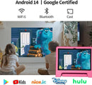 JREN Tablet for Kids｜10.1 Inch Kids Tablet Android 14｜Octa-core｜64GB｜WiFi ｜Bluetooth｜Parental Control｜Children Content｜Children Toddler Pink Girls Gift by TinyTreasures Baby Boutique