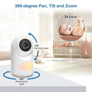 VTech Video Baby Monitor with Camera and Audio, 3.5" LCD Screen, Pan-Tilt-Zoom, 2-Way Talk, VOX Mode, Night Light, Lullabies, Soothing Sounds, Temperature Sensor, Long Range, No WiFi: VM4263 (White) by TinyTreasures Baby Boutique