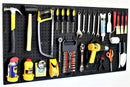 WallPeg 2 Black Pegboard Panels (24"x16" Each) with 36 Assorted Peg Hooks – Heavy-Duty Peg Board Garage Organizer Kit – Patented Flex-Lock Hooks – Made in USA Wall Storage System by GreenHaven Gardens