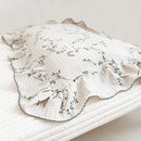 BuLuTu 100% Cotton Muslin Floral Pillowcase Standard Size Soft Breathable Gauze Cotton Kids Teens Pillow Cases 20"x26", Durable Pillow Cover, 1 Piece, Vine Pattern, Machine Wash by TinyTreasures Baby Boutique
