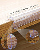 HOMREALM Baby Proofing,6.6ft(2M),Silicone Soft Corner Protectors with Pre-Taped Strong Adhesive, Edge Protectors for Sharp Corners of Cabinets, Tables by TinyTreasures Baby Boutique