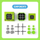 GiiKER Tic Tac Toe Bolt Game, Original 3-in-1 Handheld Puzzle Game, Portable Travel Games for Car Ride, Toys Gift Idea for Kids and Adults, Birthday Gifts for Boys Girls by TinyTreasures Baby Boutique