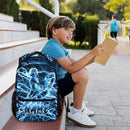 Personalized School Backpack for Kids Boys - 17 Inch Custom Ice Hockey Backpacks with Name for Kids Kindergarten Primary Senior Middle - Cool Durable Lightning Bookbag by TinyTreasures Baby Boutique