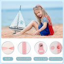 Kids Waterproof Airtag Bracelet Compatible with Apple AirTag, Hidden Silicon Protective Case for Air Tag GPS Tracker Holder, Adjustable Anti-Lost Watch Band for Toddler Child (Pink) by TinyTreasures Baby Boutique