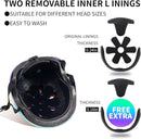 Adjustable Color Gradient Skateboard Helmet for 3-5-8-14+Ages【Toddler Kids Youth Adult】 Girls Boys Woman.Bike Helmet for Multi-Sports Cycling Bicycle Scooter Inline Roller Skate Rollerblading by TinyTreasures Baby Boutique