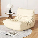 Bean Bag Chair for Adults, Lazy Floor Sofa Couch - Adult Size with Soft Waterproof Fabric for Living Room, Apartments, Reading Corner, Gaming, and Movie Venue (White) by CozyNest Decor