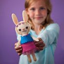 Craft-tastic – Make a Bunny Friend Craft Kit – Learn to Make 1 Easy-to-Sew Stuffie with Clothes & Accessories by TinyTreasures Baby Boutique