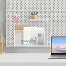 Magnetic Basket 13.77" x4.13" x7.08”,White Mesh Organizer and Holder for White Board and Refrigerator Magnetic Storage Bin Box Containers Organizer for Locker Accessories by CozyNest Decor
