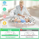 Baby Lounger - Baby Lounger for Newborn 0-24 Months, Breathable and Soft Cotton Cover Baby Nest, Portable Cozy Tummy Time Lounger for Home and Travel, Ideal Baby Essentials & Shower Gifts by TinyTreasures Baby Boutique