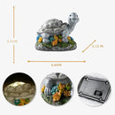Garden Statue Turtle,Solar Turtles Decor for Outdoor,Resin Tortoise Figurine with Solar Light for Patio,Balcony,Yard,Lawn Ornament,Perfect Garden Gift by GreenHaven Gardens